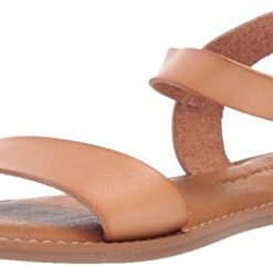 Amazon Essentials Women’s Two Strap Buckle Sandal, Natural, 9.5