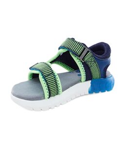 Stride Rite 360 Boys Vinnie Light Up Sandal, Blue, 6 Toddler