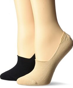 Keds Women’s Solid Sneaker Sock Liner 2 Pair Pack, Nude, Shoe Size: 4-10