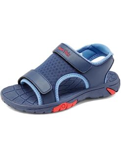 DREAM PAIRS Boys Girls Summer Casual Outdoor Athletic Sport Sandals SDAS2302K Size 2 Little Kid NAVY/RED