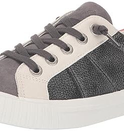 Blowfish Malibu Women’s Wave-B Sneaker, GunmetTumb/DkGyMicFib/RedRefle, 9