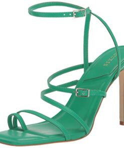 GUESS Women’s Bolten Heeled Sandal, Light Green, 9