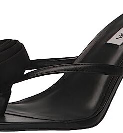 Steve Madden Women’s Jannie Heeled Sandal, Black, 8