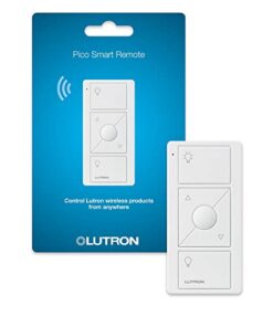 Lutron Pico Smart Remote Control for Caseta Smart Dimmer Switch | PJ2-3BRL-WH-L01R | White