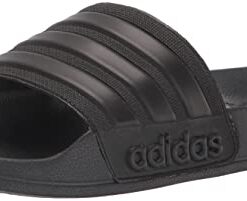 adidas Unisex Shower Slide Sandal, Core Black/Core Black/Core Black, 12 US Men