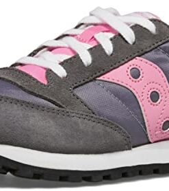 Saucony Jazz Original Sneaker, Grey/Pink, 3.5 US Unisex Big Kid