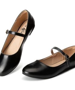 Trary Mary Jane Shoes Women, Women’s Flats, Ballet Flats for Women, Round Toe Black Flats Shoes Women, Women Shoes Dressy Casual, Ankle Strap Flats for Women, Dress Flats for Women, Strappy Flats