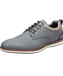 Bruno Marc Men’s Grey Dress Shoes Casual Oxford LG19011M 12 M US