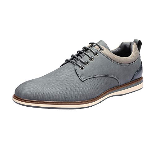 Bruno Marc Men’s Grey Dress Shoes Casual Oxford LG19011M 12 M US