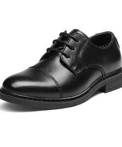 Bruno Marc Boys Dress Oxford Formal Lace-Up Shoes, Black – 9 Toddler (Oxford)