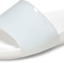 Crocs Women’s Splash Slides Sandal, White, 8