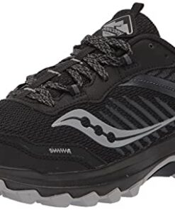 Saucony Men’s Excursion TR15 Trail Running Shoe, Black/Shadow, 8.5