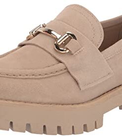 Steve Madden Women’s Lando Loafer, Tan Suede, 7.5