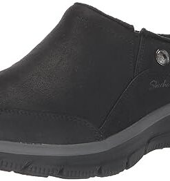 Skechers Women’s Easy Going-Latte 2 Mule, Black, 8