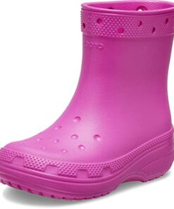 Crocs Classic Rain Boots, Juice, 4 US Unisex Big Kid