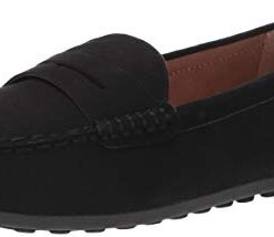 Amazon Essentials Women’s Moc Driving Style Loafer, Black, 6