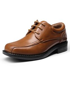 Bruno Marc Boy’s Classic Oxfords Dress Shoes,Brown,Size 6 Big Kid SBOX226K