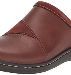 Clarks Women’s Laurieann Kyla Clog, Dark Tan Combi, 10