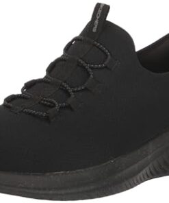 Skechers Men’s Ultra Flex 3.0 Right Away Hands Free Slip-in Sneaker Loafer, Black, 9