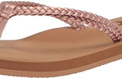 Roxy Girls’ Rg Costas Cabo Flip Flop Sandal, Rose Gold 20, 3 M US Little Kid