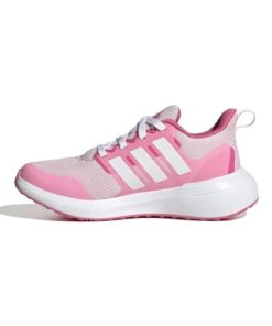 adidas Fortarun 2.0 Sneaker, Clear Pink/White/Bliss Pink, 4.5 US Unisex Big Kid