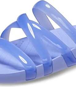 Crocs Women’s Splash Strappy Sandals, Moon Jelly, 8