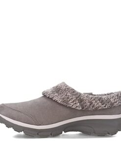 Skechers Women’s Easy Going-Good Duo Mule, Gray, 11