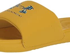 Under Armour Women’s Ansa Graphic Logo Fixed Strap Slide Sandal, (700) Zeppelin Yellow/Zeppelin Yellow/Lemon Ice, 7