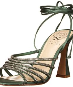 Vince Camuto Women’s Footwear Women’s Rebitin Lace Up Dress Sandal Heeled, Mischief Green, 9.5
