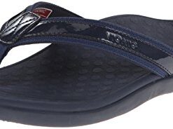 Vionic Tide II – Women’s Leather Orthotic Sandals – Orthaheel Navy – 9 Medium
