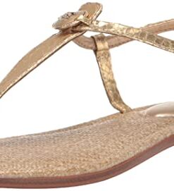 Sam Edelman Women’s Gigi Flat Sandal, Gold Signet, 9