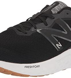 New Balance Men’s Fresh Foam Arishi V4 Running Shoe, Black/Silver Metallic/Gum 2, 13