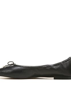 Sam Edelman womens Felicia Classic Ballet Flat, Black Leather, 7.5 US