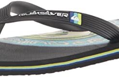 Quiksilver Boy’s Unisex-Child Molokai Art Youth Sandal Flip-Flop, Black 7, 1 Little Kid