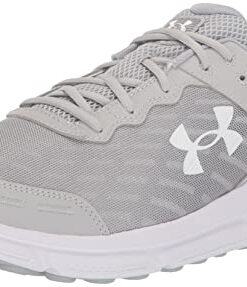 Under Armour Men’s Charged Assert 10 Running Shoe, (100) Mod Gray/Mod Gray/White, 11 X-Wide