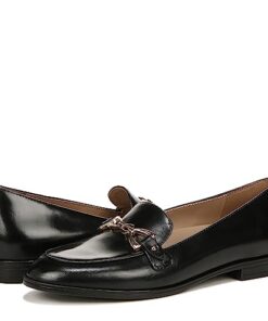 Naturalizer Women’s Gala Classic Slip On Loafer, Black Leather, 8