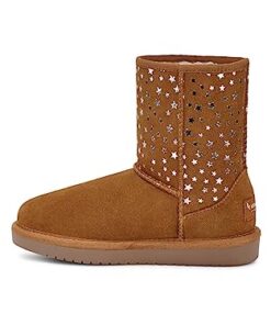 Koolaburra by UGG KOOLA Short Stars Fashion Boot, Chestnut, 1 US Unisex Little Kid