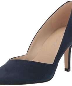 Marc Fisher Women’s Tuscany Pump, Dark Blue Suede, 7