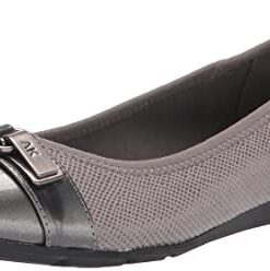 Anne Klein Women’s Able Comfortable Ballet Flat, Grey, 10 M US