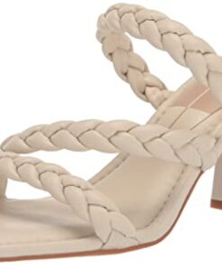 Dolce Vita Women’s Pang Heeled Sandal, Ivory Stella, 8.5