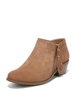 Vionic Women’s Felicity Shyanne Zipper Suede Short Boot- Comfortable Booties That Includes a Built-in Arch Support Toffee Suede 8 Medium