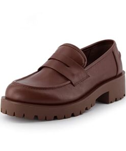 CUSHIONAIRE Women’s Wonder Slip on Loafer +Memory Foam, Wide Widths Available, Brown 8.5