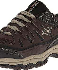 Skechers mens Afterburn M. Fit fashion sneakers, Brown/Taupe, 14 X-Wide US