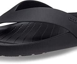 Crocs Women’s Splash Flip Flops, Black, 9