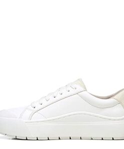 Dr. Scholl’s Shoes Women’s Time Off Sneaker, White Smooth, 8