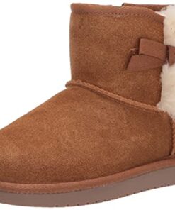 Koolaburra by UGG Unisex-Child Victoria Mini Fashion Boot, Chestnut, 3 Little Kid