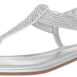 Bandolino Footwear Womens Kayte Sandal Silver 9 M