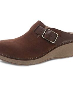 Dansko Women’s CAIA Brown Nubuck Mule 10.5-11 M US – Slip on, Comfort