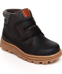 Carter’s boys Kelso Fashion Boot, Black, 10 Toddler