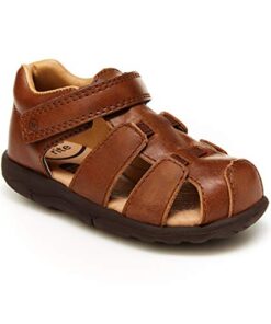 Stride Rite Boy’s SRT Archie Sandal, Brown, 7 Toddler